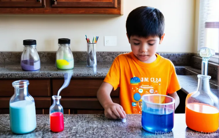 캐리와 과학 상상놀이 - Prompt 1: The Home Scientist's Discovery**